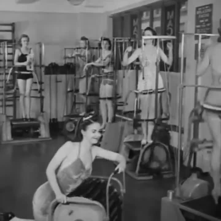 1940-жылдары фитнес менен ушинтип машыгышкан