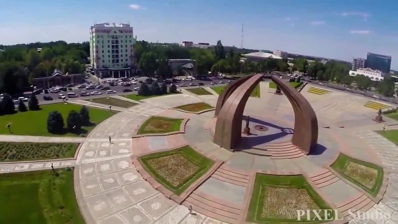 Бишкек шаары. Аябай кооз тартылган 