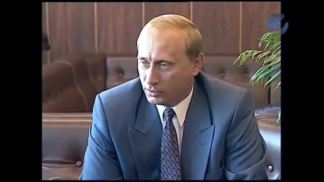 Путин "Кимдин адамысыз?" деген суроого жооп берип жатат (1996)