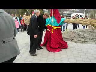 Масленица. Каракчысын өрттөө 