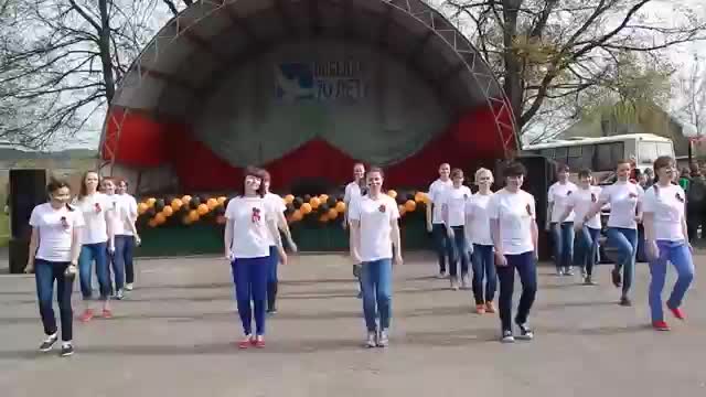 9-Майга карата флешмоб. Москва