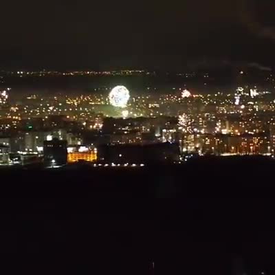 Жыл алмашкан күндөн дагы бир видео. Түнкү Бишкек