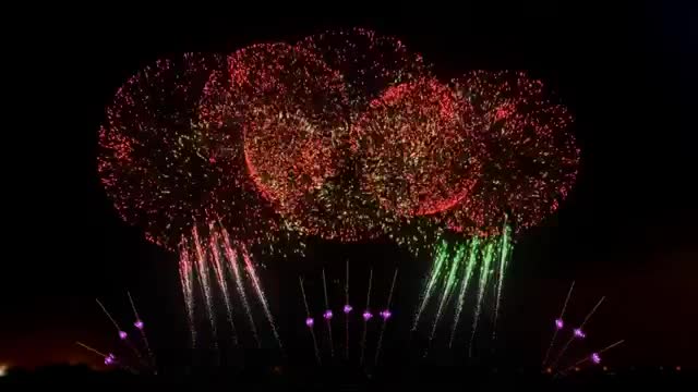 Жаңы жылдык фейерверк-2017. Кытай
