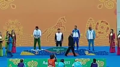 Аматов Жаныбек 5-Азия оюндарында Кыргызстандын эсебине дагы бир алтын медалын кошту