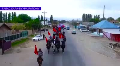 Таласта митингде атчандар да чыккан видео тарап жатат
