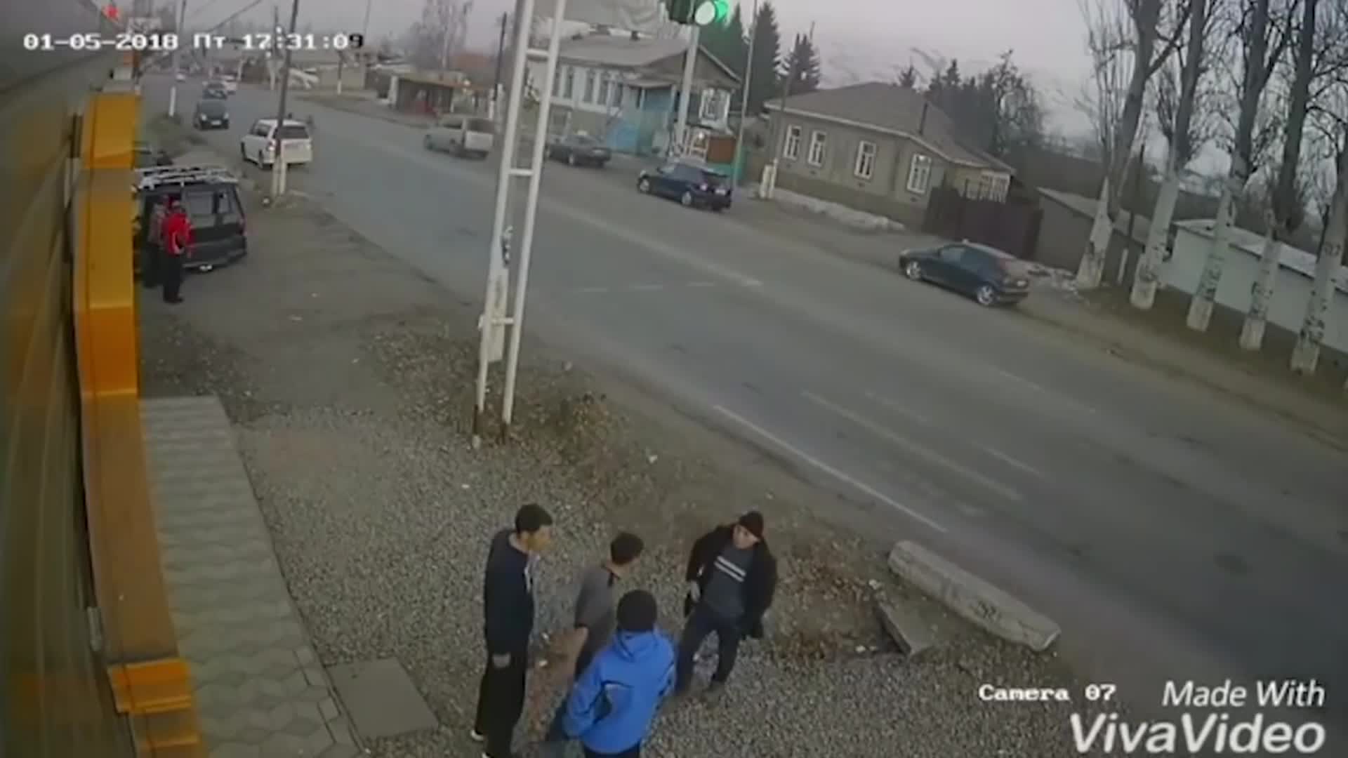 Каракол шаарындагы мушташ