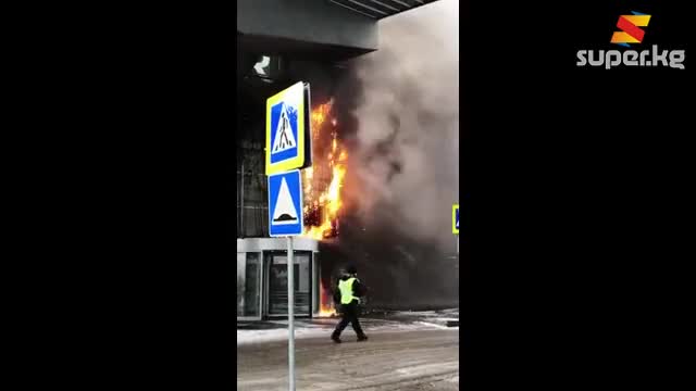 Москвада "Мега Белая дача" соода борборунда өрт чыкты. 13.12.18