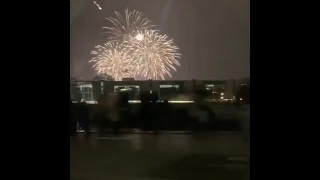 Берлин шаарындагы жаңы жылдык фейерверк