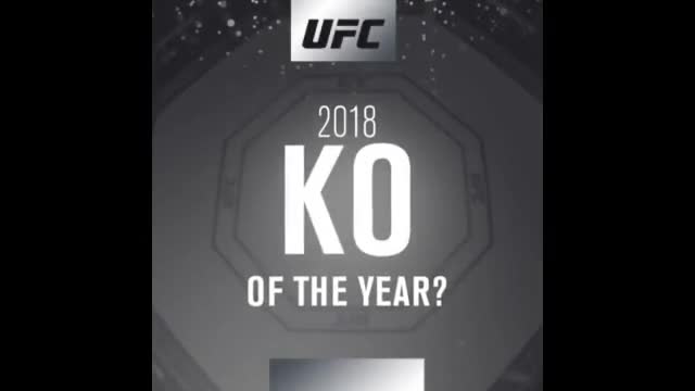 UFC 2018-жылдын мыкты нокаутун аныктады