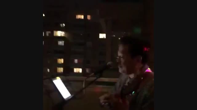 Алматынын жашоочусу карантинде элге ыр арнады