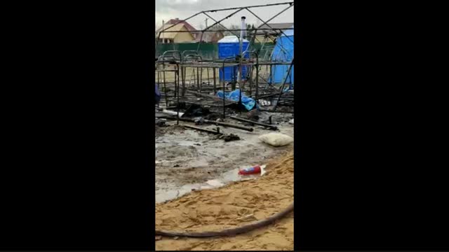 Москвада кыргыздар иштеп жаткан чатырлар өрттөнүп, мекендешибиз күйүп кетти