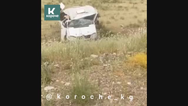 Чүйдө кичи автобустун айдоочусу рулга ээ боло албай жол кырсыгына кабылды