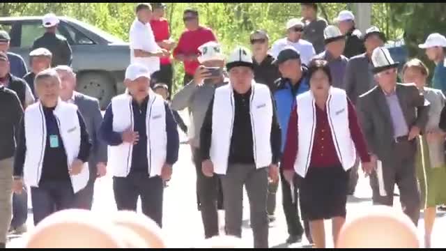 "Мекеним Кыргызстан" саясий партиясынын талапкерлери Токтогул районунда