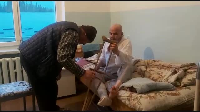 Чек ара чырында жаракат алган Борбордук айылынын имамы Буувахан Кадырканов 2