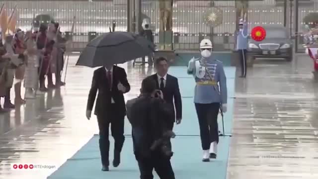 Садыр Жапаровдун Эрдоган менен жолугушуусу
