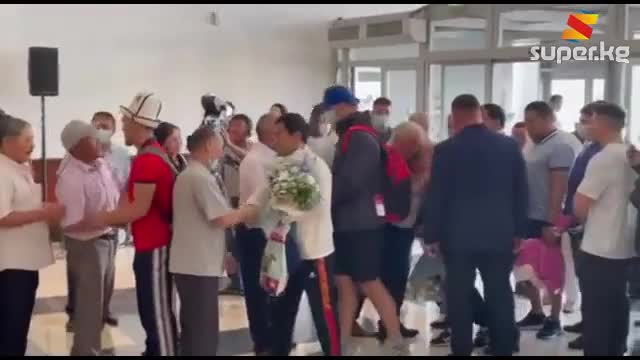 Жайкы Олимпиада оюндарына катышып келген спортчуларды тосуп алуу иш-чарасы