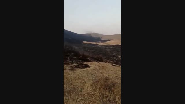 Байгелди айылында куураган чөп күйдү