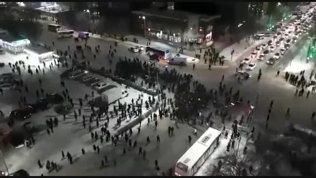 Астанада полициянын элди таратуусу 