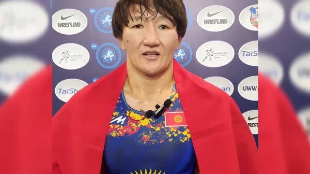 Айсулуу Тыныбекова Дүйнө чемпиону болгондон кийин билдирүү жасады