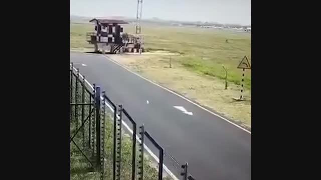 Учак кырсыкка кабылган учуру видеого түшүп калган