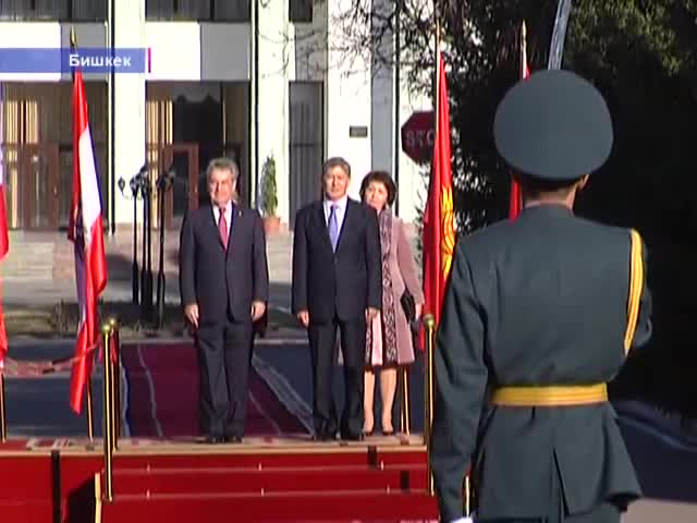 Австриянын президентин  А. Атамбаев тосуп алды
